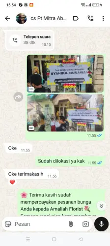 Testimonial Papan Bunga lasoani