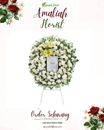 Krans Bunga Duka Cita lasoani